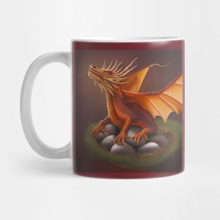 Red Dragon Hatching Eggs Mug